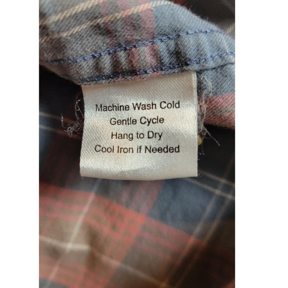 UntuckIt Dress Shirt Designer Plaid Slim Fit Long Sleeve Mens‎ Size Medium - Picture 6 of 6